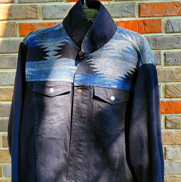 Wrangler Southwestern Denim Jacket Nwt 